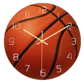 Krepšinio Laikrodis Sieninis Namų Dekoro Modernus Dizainas Išjungti Sporto Dekoratyvinis Menas, Sienų Dekoras už Kambarį Cool Berniukas Miegamasis 30cm Žiūrėti