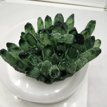Žalia Dvasios Phantom Kvarco Kristalų Sankaupos Natūralus Kvarco Mineralų, Akmenų Namo Ar Vestuvių Dekoravimas