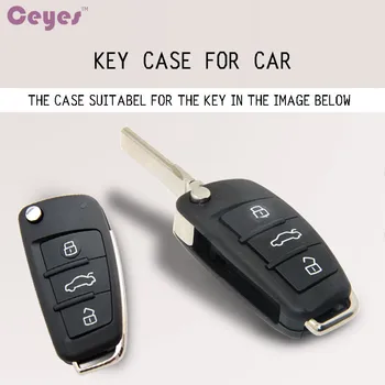 Ceyes Auto Automobilis Stiliaus Minkštos TPU Klavišą Atveju Audi A1 A3 A4 A5 Q7 A6 C5 C6 Automobilio Savininkas Shell Nuotolinio Padengti Automobilio Stiliaus Accessorise