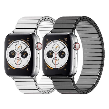 Elastingumas diržu, apple watch band 44mm 42mm 40mm 38mm iwatch 5/4/3/2/1 nuorodą apyrankė nerūdijančio plieno watchband Priedai