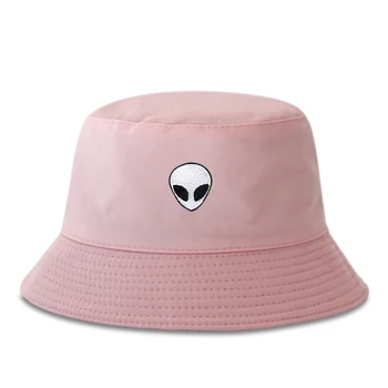 Mados vasaros medvilnės laukinių Žvejo skrybėlę SVETIMŲ Išsiuvinėti kibirą skrybėlės lauko vyras ir moteris, saulės, skrybėlės, hip-hop panamos skrybėlės