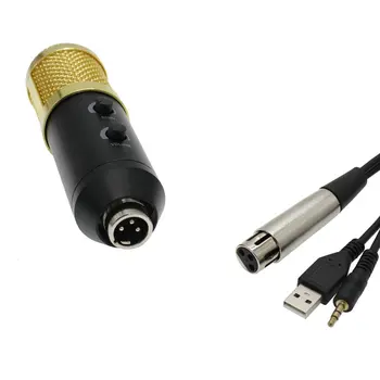 Profesinės BM 900 USB Kondensatoriaus Mikrofonas, Kompiuterių Studija Karaoke Mic Vaizdo Įrašymo Karaok