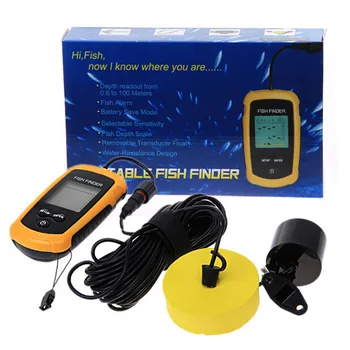 Nešiojamų Protingas Echolotai LCD Žuvų Rodyklės Žvejybos Įrankiai Aido geresnį Žvejybos rusijos Giliau Žiemos Žvejybos Įrankį
