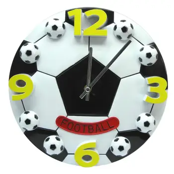 12 Colių Kūrybos Futbolo Formos Silent No-tiksi Sieninis Laikrodis už Kambarį Vaikų Miegamasis