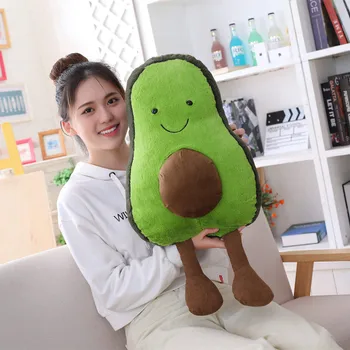 45cm Miela Šypsena, Avokado vaisius, daržoves, maisto Anti-stresas minkštas kūrybos pagalvė pagalvėlės pliušinis lėlės mergina hobis Vaikų žaislas dovana