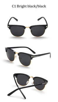 Prabanga James Bond Classic mados prekės ženklo Vyrai Moterys tomas akiniai nuo saulės Moterų Pusė kadro UV400 vyrų T saulės akiniai oculos Gafas de sol