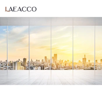 Laeacco Šiuolaikinio Miesto Biuras Peržiūrėti Kambario Mėlynas Dangus Apsiniaukęs Prancūzijos Lango Saulėta Scena Fotografijos Fono Nuotrauką Fone Photostudio