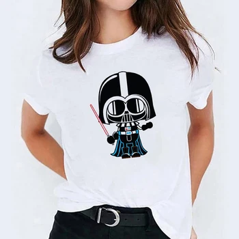Vasarą Moterys T-shirt Mados Star Wars Darth Vader Spausdinti Marškinėlius Harajuku Laisvalaikio Streetwear Unisex Drabužių Marškinėlius Dropship