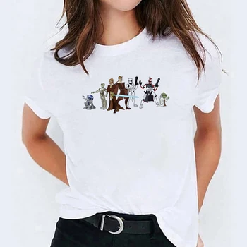 Vasarą Moterys T-shirt Mados Star Wars Darth Vader Spausdinti Marškinėlius Harajuku Laisvalaikio Streetwear Unisex Drabužių Marškinėlius Dropship