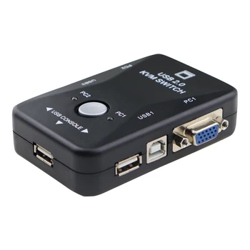 2 In 1 Out USB 2.0 VGA KVM Switch Box 2-Port