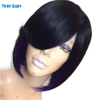 Jūsų Stilius Sintetinių Trumpas Ombre Spalvos Moteriška BOB Perukai Už juodaodžių Moterų Natūralių Plaukų