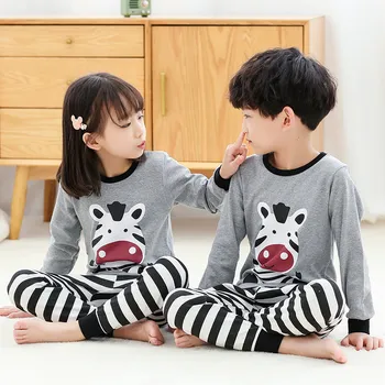 Rudenį, Vaikams, Drabužiai Vaikams, Drabužiai, Nustatyti Berniukų Pižama Rinkiniai Totoro Vienaragis Naktiniai Drabužiai Medvilnės Pižama Mergaitėms Kūdikis Sleepwear Pižamos