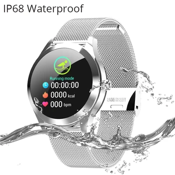 KW10 KW20 Moterų Smart Laikrodžiai IP68 Vandeniui Ponios Laikrodžiai Širdies ritmo Monitorius kraujo spaudimas Fitneso Apyrankės, Skirta 