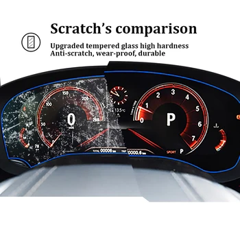 BMW 5 Serijos G30 6 Serijos G32 screen protector 12.3 colių automobilinis LCD skydelio ekraną ir grūdinto stiklo, prietaisų skydelio kino dangtis