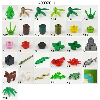 32*32 Taškus Klasikinis Pagrindo Plokštės Atogrąžų Lietaus Klimato Plastiko Pagrindo Plokštės Žalia Jungle Suderinama Draugas Blokai Žaislą Dovanų