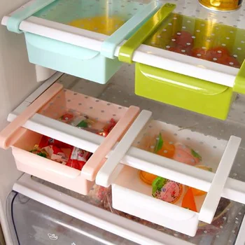 Multi-purpose Šaldytuve Šviežios Tarpiklis Sluoksnis talpinimo Virtuvės Maisto Konteineryje stalčiuko Pull-out Stalčių Šviežių Organizatorius