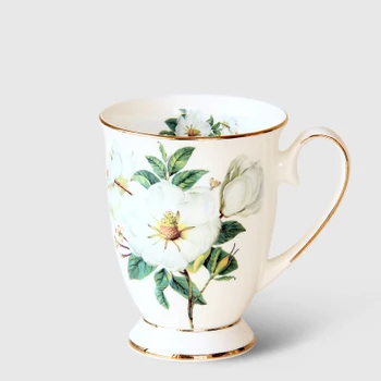 Aukštos Kokybės Dramblio kaulo Porceliano Elegantiškas Kavos Puodelio,Keramikos Puodelius Prabangos Britų Stiliaus Popietę Arbatos Puodelio,puodelis biuras