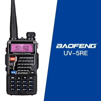 Baofeng UV-5RE Policijos Walkie-Talkie Skaitytuvas Radijo Dual Band Cb Kumpis Radijo siųstuvas-imtuvas UHF 400-520MHz & VHF 136-174MHz