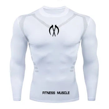 2020 Sporto SALĖ Veikia Vyrų marškinėliai Fitneso Slim Didelio Elastingumo Kvėpuojantis Quick Dry Kultūrizmo Stora Mens Marškinėlius Vyrai Tee Viršūnės