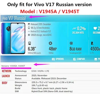 TFT Už Vivo V17 Neo LCD Ekranas+Touch Ekrano skaitmeninis keitiklis Asamblėjos Endoprotezų vivo V17 Rusija versija V 17 V17 Neo LCD