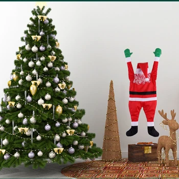 2020 Naujų Karšto Mados Kalėdų Santa Claus Apdailos Drabužius Flanelė Atostogų Papuošalas Kabo ant Durų, Sienų, Langų