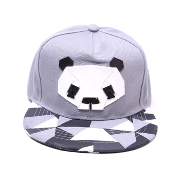 Giant Panda national Treasure Puikus Flat Top Hip-Hop Skrybėlę Vyrai Moterys Unisex Kvėpuojantis Vairuotojo Gatvės Kelionės Beisbolo Tėtis Bžūp PY04