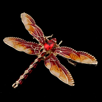 Žalia Violetinė Emalio Dragonfly Vabzdžių Sages Moterims Ir Vyrams, Metalo Pokylių Vestuvėms Sagės, Segtukai, Dovanos