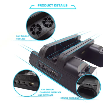 PS4 Valdytojas Įkroviklis Dual Sony Playstation 4 / PS4 Slim / PS4 PRO Vertikalus Aušinimo Stovas Įkrovimo Stotis PS4 Accesories