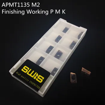 10VNT APMT1135 M2 + 1PCS 12mm Frezavimo cutter turėtojas BAP300R C12-12-130L-1F veido malūnas apdailos Darbo P M K