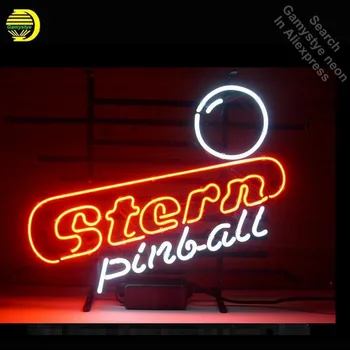 Stern Pinball Dizaino NEONINIS ŽENKLAS Alaus Baras Pub Meno Neoninės Lemputės Neoninės Šviesos Stiklinis Vamzdelis Ženklai Reklamuoti Neon Poilsio kambarys VD 17x14