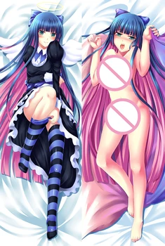 Anime Panty & Kojinę su Garterbelt simbolių seksuali mergina otaku Dakimakura mesti pagalvę padengti Kūno Hugging užvalkalas