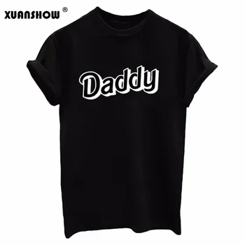 2021 Vasaros Stilius Juokingas 3D Tėtis Raidėmis Spausdinimo Harajuku Moterų Tee Viršūnės S-XXL Camisetas Mujer