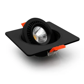 LED Spot Light Lubų Downlight Pritemdomi 18W 10W 15W 7W 360 Laipsnių Sukimosi Aikštėje Lubų Nišoje Lempos Natūralus Baltas