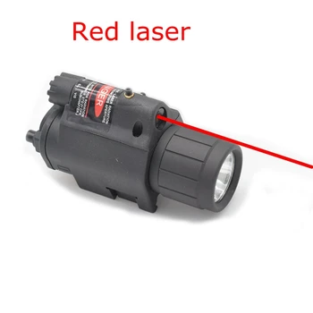 Taktinis LED Žibintuvėlis Žalias / Raudonas Lazeris Žvilgsnio 20mm Geležinkelių Mini Glock pistoletas Pistoletas Šviesos Airsoft Pistoletas Šviesos