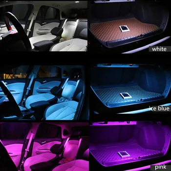 9Pcs Automobilio LED Lemputės Vidaus apšvietimo Komplektas Mazda 3 Sedanas 2010 M. 2011 m. 2012 Žemėlapis Dome Kamieno Skaityti Licenciją Plokštelės Šviesos Balta
