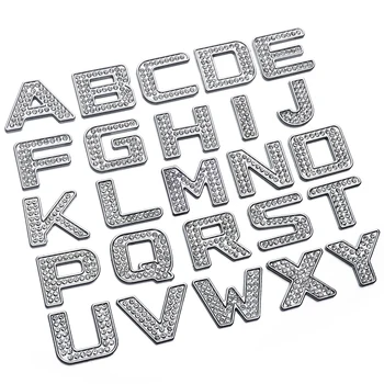 Bling Bling A-Z 26 Abėcėlės raidės,Automobilių Lipdukas 