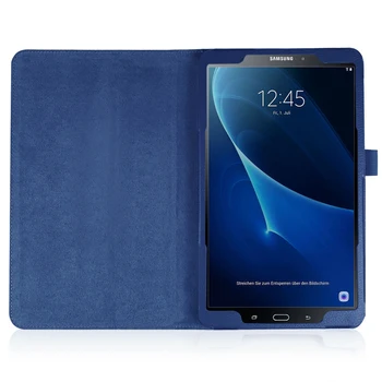 Magnetinis Stendas PU Odos Padengti Case for Samsung Galaxy Tab A6 10.1 2016 T585 T580 SM-T585 T580N Funda Tablet Plonas Apvalkalas Atvejais