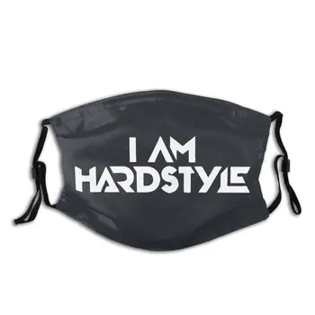 Hardstyle Suaugusiųjų uždrausta Veido Kaukė Defqon Hardcore DJ EDM Kaukę nuo Dulkių Apsaugos Kaukę, Respiratorių Burną, Mufelinė
