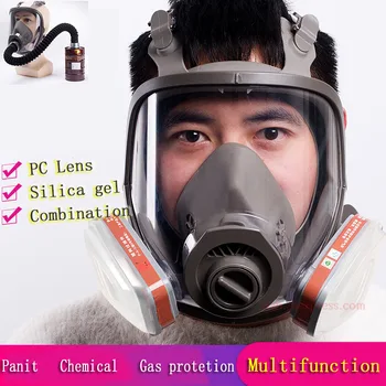 Dujų Kaukė Rūgštis/Organic/Amoniako 6800 Visą Veido Kaukę, Respiratorių Dažų Cheminių Pesticidų Laboratorijos Anti-dulkių Daugiafunkcį Filtrai