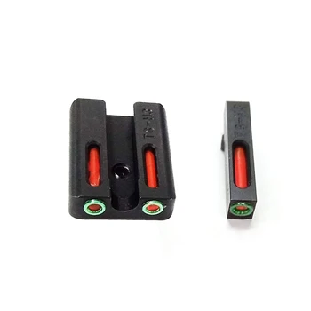 EWOLF Raudonos, žalios Optinio Pluošto frontą Kovoti su Galinio Įžymybių dėmesys-užraktas su Glock gun priedai