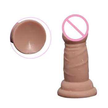 Sekso Dildo ne Vibratorius moterims Suaugusiųjų Sekso žaislai Realus pūlingas sekso parduotuvė 3.74 colio Siurbimo Vyrų Dual sluoksnių Silikoninis Varpos H4