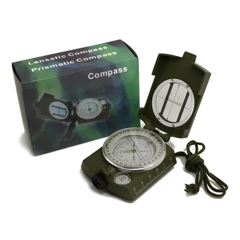 Kompasas Kišenėje Stilius Survival Karinės Armijos Žalioji Geologijos Lauko Metalo Kompasas Žygiai Kelionės Medžioklės Stovyklavimo Įranga