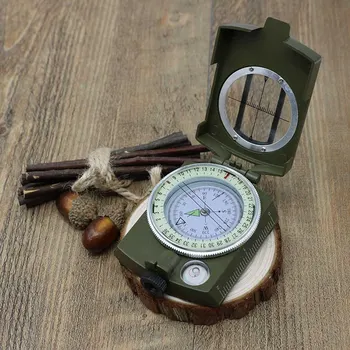 Kompasas Kišenėje Stilius Survival Karinės Armijos Žalioji Geologijos Lauko Metalo Kompasas Žygiai Kelionės Medžioklės Stovyklavimo Įranga