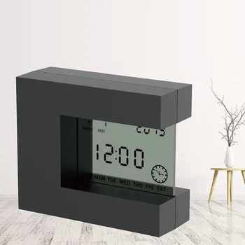 Skaitmeninis Modernus LCD stalo laikrodis-žadintuvas su Elektroninių Laikmatis o Kalendorius ir Temperatūros stalo žiūrėti, baterija home office