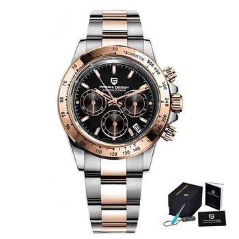 2020 Nauji Prabangūs vyriški Kvarciniai Laikrodžiai Vandeniui pagani dizaino Žiūrėti Vyrų Verslo Nerūdijančio Plieno Laikrodis