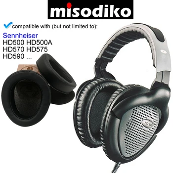 Misodiko Pakeitimo Ausų Pagalvėlės - už Sennheiser HD500 HD570 HD575 HD590, Ausinės, Remontas, Dalys Gaubteliai Pagalvėlių Rinkinys su Ausies Puodelis