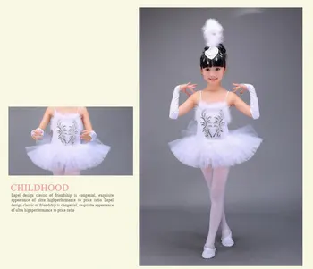 Profesinės Baltas Gulbių Ežeras Baleto Mdc Kostiumas Mergaitėms, Vaikams, Balerinos Suknelė Vaikams Baleto Suknelė Dancewear Šokių Suknelė Gir