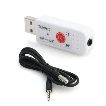 PC TEMPER2 Jutiklis USB Termometras su Drėgmėmačiu Temperatūros Duomenų Kaupiklis Diktofonas