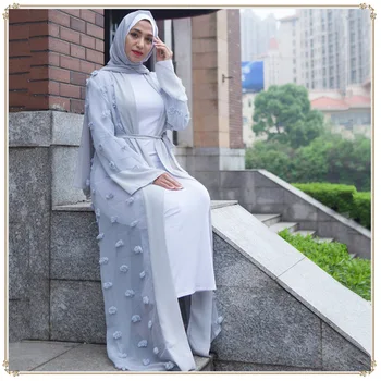 2020 Atidaryti Abaja Moterų Musulmonų Mados Suknelės Ponios Ilga Suknelė Skraiste Islamo Drabužius Moteris Kafter Drabužių Arabų Dubajus Kaftan
