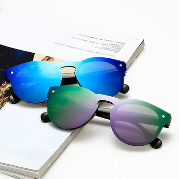 2019 naujas mados ponios akiniai nuo saulės klasikinis retro markės dizaino ovalo vyrams UV400 akiniai UV skaidraus krištolo akiniai nuo saulės